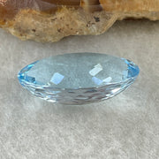 Natural Sky Blue Topaz Oval Shape 14.46ct 18.6 by 13.1 by 7.6mm - Huangs Jadeite and Jewelry Pte Ltd
