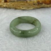 Type A Green with Brown Jadeite Ring 3.91g 5.8 by 3.6mm US7.25 HK15.75 (Slight External Line) - Huangs Jadeite and Jewelry Pte Ltd