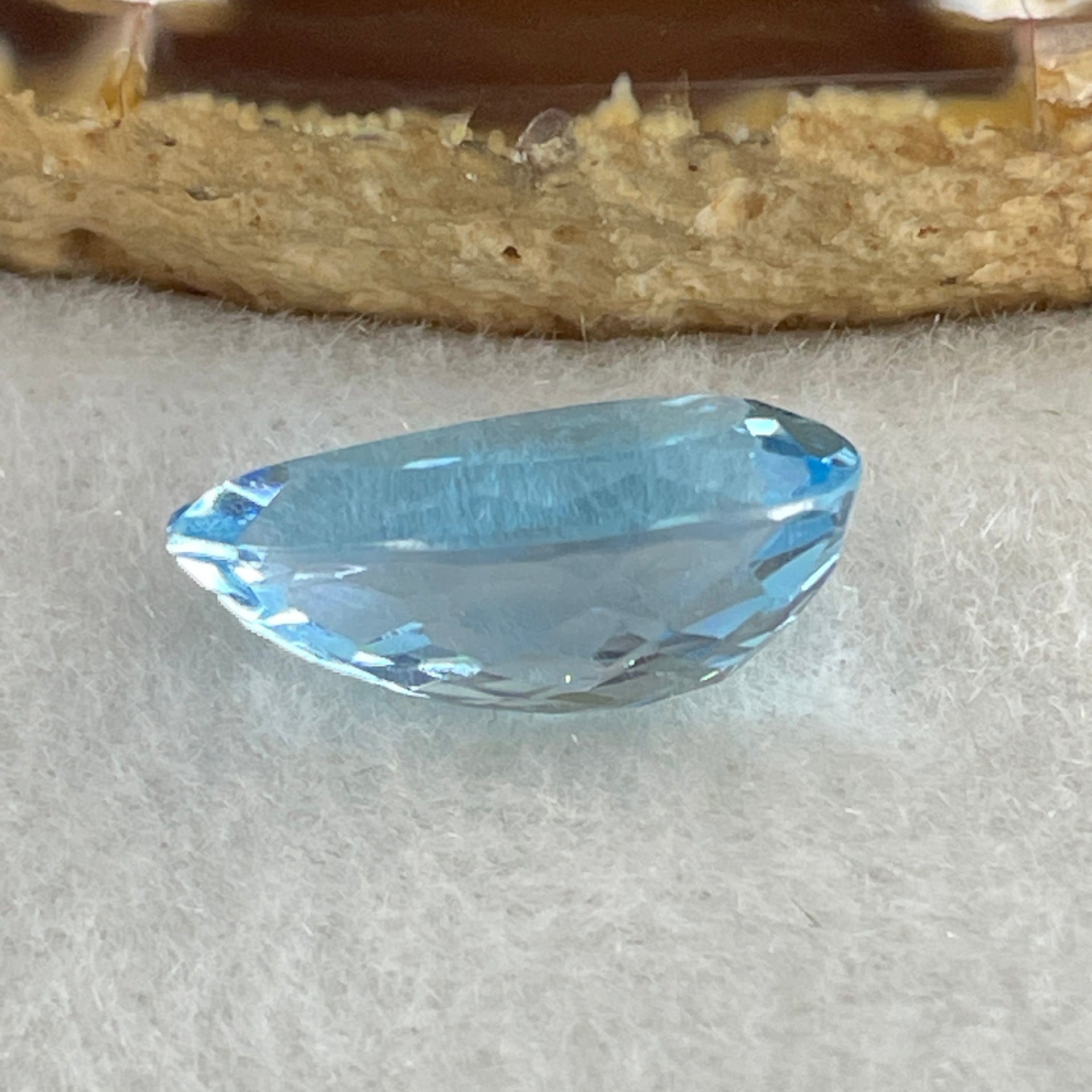 Natural Sky Blue Topaz Teardrop Shape 8.72ct 16.4 by 9.4 by 6.9mm - Huangs Jadeite and Jewelry Pte Ltd