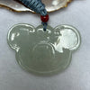 Type A Semi Icy Light Green Jadeite Ruyi Fu Pendent 32.98g 36.8 by 52.1 by 9.5mm - Huangs Jadeite and Jewelry Pte Ltd