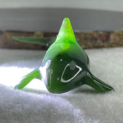 Natural Dark Green Serpentine Killer Whale Display 53.7g 106.0 by 43.0 by 34.0mm - Huangs Jadeite and Jewelry Pte Ltd