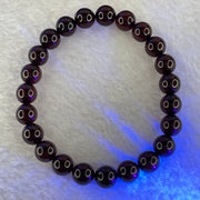 Natural Dark Red Blood Amber Beads Bracelet 天然血珀手链 6.83g 16cm 8.2mm 23 Beads - Huangs Jadeite and Jewelry Pte Ltd