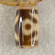 Natural Powerful Tibetan Old Oily Agate Patina Guiren Tairen Human Dzi Bead Totem Amulet Heavenly Master (Tian Zhu) 贵人天诛 4.77g 19.7 by 11.8mm - Huangs Jadeite and Jewelry Pte Ltd