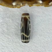 Natural Powerful Tibetan Old Oily Agate Sky Door Serenity 1 Eye Dzi Bead Heavenly Master (Tian Zhu) 一眼天诛 10.00g 37.9 by 17.8mm - Huangs Jadeite and Jewelry Pte Ltd