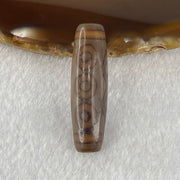 Natural Powerful Tibetan Old Oily Agate 6 Eye with 4 Eye Vajra Dzi Bead Heavenly Master (Tian Zhu) 六眼加四眼金刚杵天诛 8.09g 39.2 by 11.5mm - Huangs Jadeite and Jewelry Pte Ltd