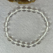 Natural Clear Quartz Bracelet 天然白水晶手链 18.64g 16.5cm 8.4mm 24 Beads - Huangs Jadeite and Jewelry Pte Ltd