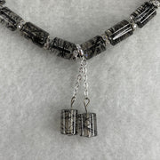 Natural Black Rutilated Quartz Lulu Tong Bracelet 16.33g 16.5cm 6.4mm 17 Lulu Tong - Huangs Jadeite and Jewelry Pte Ltd