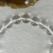 Natural Clear Quartz Bracelet 天然白水晶手链 30.67g 17cm 10.6mm 19 Beads - Huangs Jadeite and Jewelry Pte Ltd
