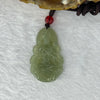 Type A Green Nephrite Guan Yin Pendent 天然和田玉观音牌 8.95g 37.8 by 23.5 by 5.3mm - Huangs Jadeite and Jewelry Pte Ltd