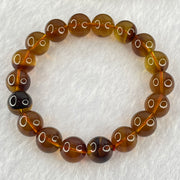 Natural Cognac Amber Beads Bracelet 10.72g 16.5cm 10.7mm 18 Beads - Huangs Jadeite and Jewelry Pte Ltd