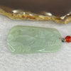 Type A Semi Icy Sky Blue Jadeite Shan Shui Scenic Pendant 16.18g 48.2 by 30.7 by 4.5mm - Huangs Jadeite and Jewelry Pte Ltd
