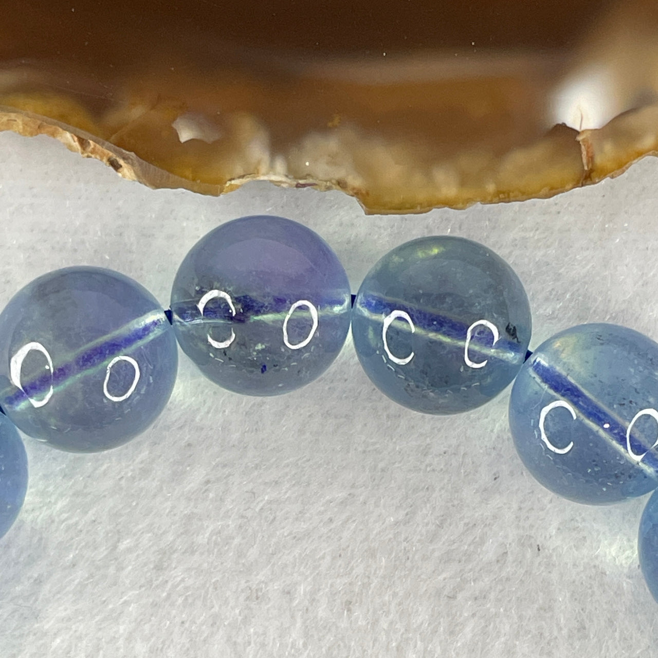 Certified Very Good Natural Transparent Aquamarine Beads Bracelet 44.20g 17cm 12.8mm 17 Beads