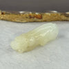 Natural White with Brown Nephrite Dog Mini Display / Pendant 19.45g 51.8 by 14.9 by 17.4mm - Huangs Jadeite and Jewelry Pte Ltd
