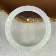 Type A Green Lavender Jadeite Bangle 54.20g Inner Diameter 54.5mm 12.5 by 8.5mm (Close to Perfect) - Huangs Jadeite and Jewelry Pte Ltd