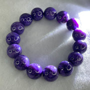 Good Grade Natural Charoite Beads Bracelet 58.817g 18.5cm 14.3mm Beads - Huangs Jadeite and Jewelry Pte Ltd