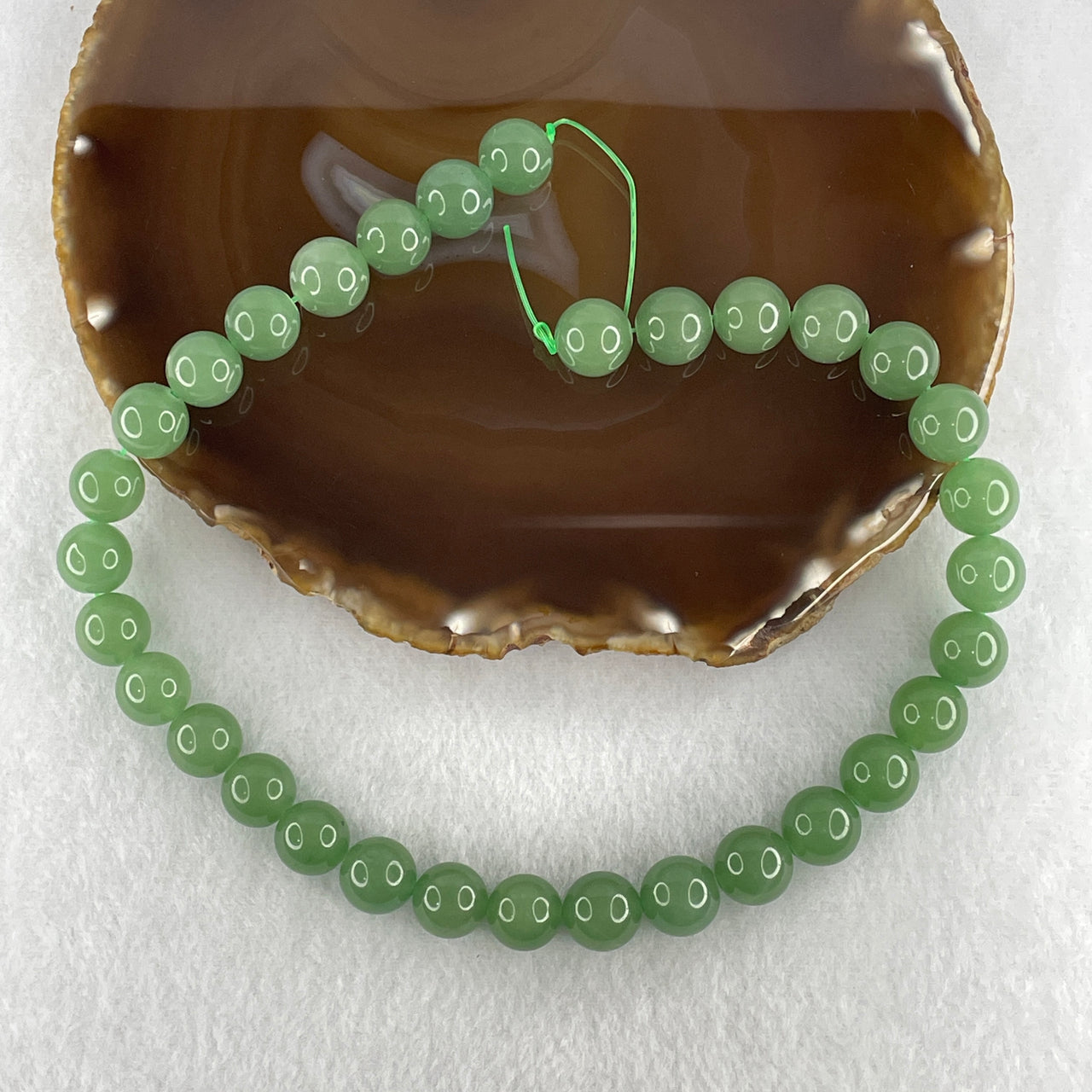 12.5mm Natural Green Aventurine Loose Beads Strand | Grade-A Fuchsite-Quartz Crystal Beads for Bespoke Bold Bracelets & Necklaces (32 Beads | 39cm Strand | 79.84g)