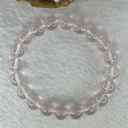 Natural Rose Quartz Beads Bracelet 天然玫瑰石英珠手链 29.28g 17.5cm 10.3mm 20 Beads - Huangs Jadeite and Jewelry Pte Ltd