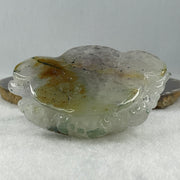 Natural White with Blue and Brown Spots Agate with Amethyst 3 Legged Toast Display 410.5g 111.0 by 84.0 by 50.0mm - Huangs Jadeite and Jewelry Pte Ltd