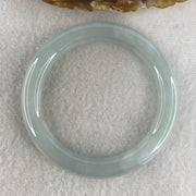 Certified Natural Type A Light Lavender Jadeite Full Round Bangle | 52.0mm Inner Diameter (43.91g | 9.3x9.5mm | Crown & Third Eye Chakra Harmony, Noble Serenity & Peace Shield) (Very Slight Internal Line) - Huangs Jadeite and Jewelry Pte Ltd