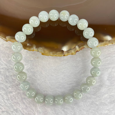 Type A Lavender Jadeite 26 Beads 7.5mm Beads Bracelet 17.90g - Huangs Jadeite and Jewelry Pte Ltd