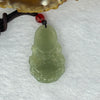 Type A Green Nephrite Guan Yin Pendent 天然和田玉观音牌 8.95g 37.8 by 23.5 by 5.3mm - Huangs Jadeite and Jewelry Pte Ltd