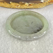 Type A Green Wuji Grey Jadeite Baby Bangle and Ping An Kou Donut Set 33.51g 6.2 by 6.0mm 38.3 by 6.2mm (Close to Perfect) - Huangs Jadeite and Jewelry Pte Ltd