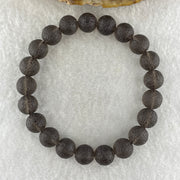 Grey Liuli Beads Bracelet 20.93g 16cm 9.6mm 21Beads - Huangs Jadeite and Jewelry Pte Ltd