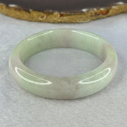 Type A Light Green with Lavender Patches Jadeite Bangle Internal Diameter 55.3mm 66.79g 15.3 by 9.1mm (Slight External Line) - Huangs Jadeite and Jewelry Pte Ltd