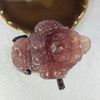 Natural Strawberry Quartz 3 Legged Toad 450.6g 139.4 by 69.0 93.8 mm - Huangs Jadeite and Jewelry Pte Ltd