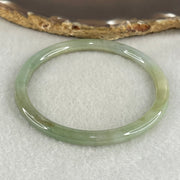 Type A Green Jadeite Bangle 17.07g Inner Diameter 57.4mm 5.1 by 6.4mm (Internal Lines) - Huangs Jadeite and Jewelry Pte Ltd