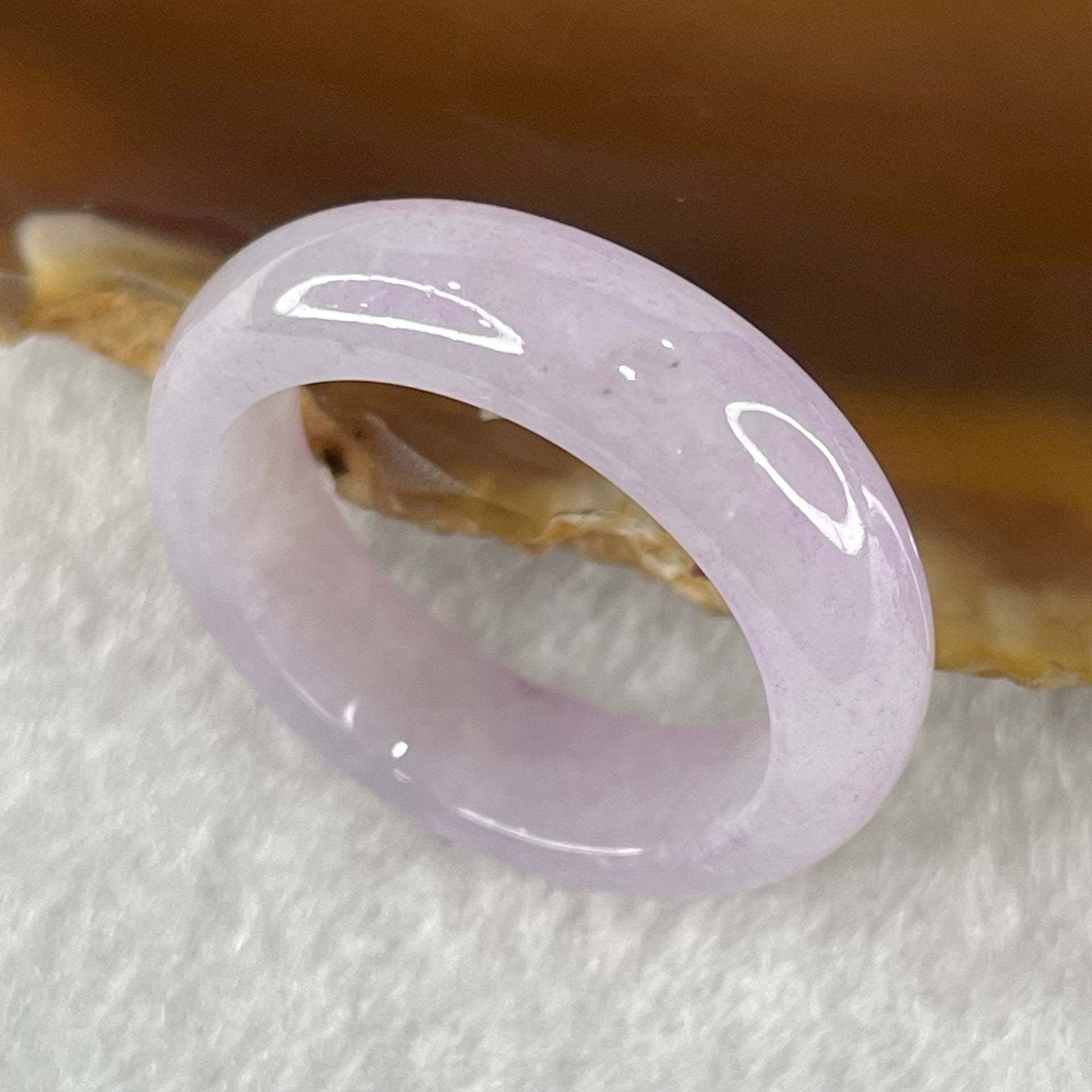 Type A Lavender Jadeite Ring 4.45g 6.2 by 3.9mm US9.3 by HK20.8 ( Slight Internal ) - Huangs Jadeite and Jewelry Pte Ltd