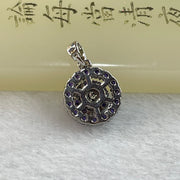 Natural Amethyst Crystals in Sliver Spinning Pendent 2.51g 12.4 by 6.8mm - Huangs Jadeite and Jewelry Pte Ltd
