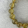 Good Grade Natural Golden Rutilated Quartz Beads Bracelet 天然金发晶珠手链 32.96g 16cm 11.2 mm 17 Beads - Huangs Jadeite and Jewelry Pte Ltd