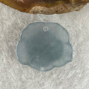 Natural Type A Greyish Lavender Jadeite Lotus Flower Pendant | Bloom Purity, Calm & Elegance Talisman (1.28g | 15.7 x 13.9 x 3.9mm) - Huangs Jadeite and Jewelry Pte Ltd