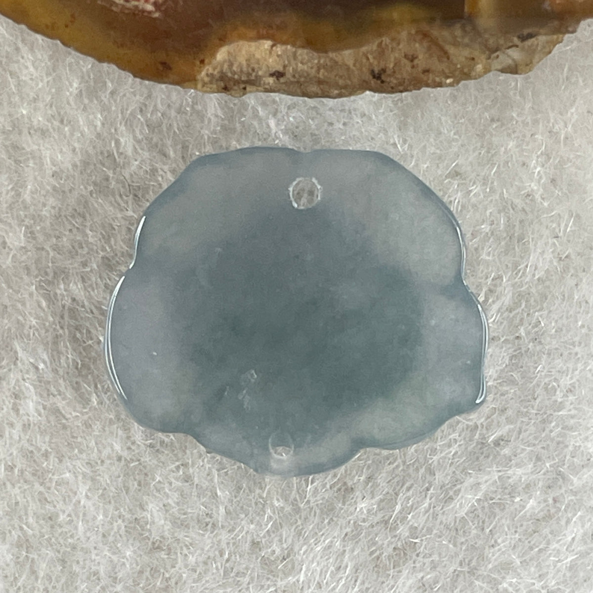 Natural Type A Greyish Lavender Jadeite Lotus Flower Pendant | Bloom Purity, Calm & Elegance Talisman (1.28g | 15.7 x 13.9 x 3.9mm) - Huangs Jadeite and Jewelry Pte Ltd