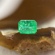 Natural Colombia Green Emerald (Beryl) Cut-Cornered Rectangular step cut 0.60ct 5.5 by 4.4 by 3.5mm - Huangs Jadeite and Jewelry Pte Ltd
