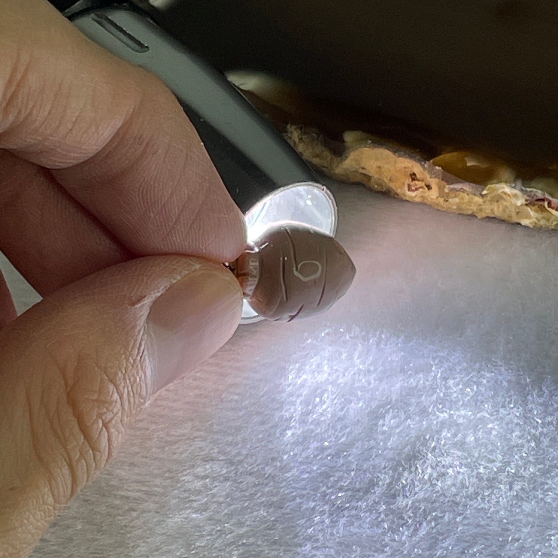 Natural Pink Gobi Agate Carrot Charm 2.68g 15.7 by 11.7mm - Huangs Jadeite and Jewelry Pte Ltd