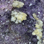 Natural Brazil Triangular Shape Amethyst with White Calcite and  Cacoxenite Cave 24.119,6g 310.0 by 275.0 by 460.0mm - Huangs Jadeite and Jewelry Pte Ltd