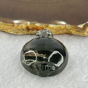 Unique Mountain Natural Green Phantom Quartz Dragon Tortoise Pendant 26.10g 39.2 by 30.3 by 16.7mm - Huangs Jadeite and Jewelry Pte Ltd