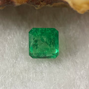 Natural Colombia Green Emerald (Beryl) Cut-Cornered Rectangular step cut 0.74cts 5.5 by 5.0 by 3.8mm - Huangs Jadeite and Jewelry Pte Ltd