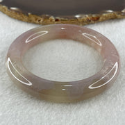 Natural Pinkish Agate Bangle 64.57g Internal Diameter 57.2mm 12.0 by 12.3mm (Perfect) - Huangs Jadeite and Jewelry Pte Ltd