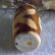 Natural Powerful Tibetan Old Oily Agate Patina Guiren Tairen Human Dzi Bead Totem Amulet Heavenly Master (Tian Zhu) 贵人天诛 4.67g 20.0 by 11.5mm - Huangs Jadeite and Jewelry Pte Ltd