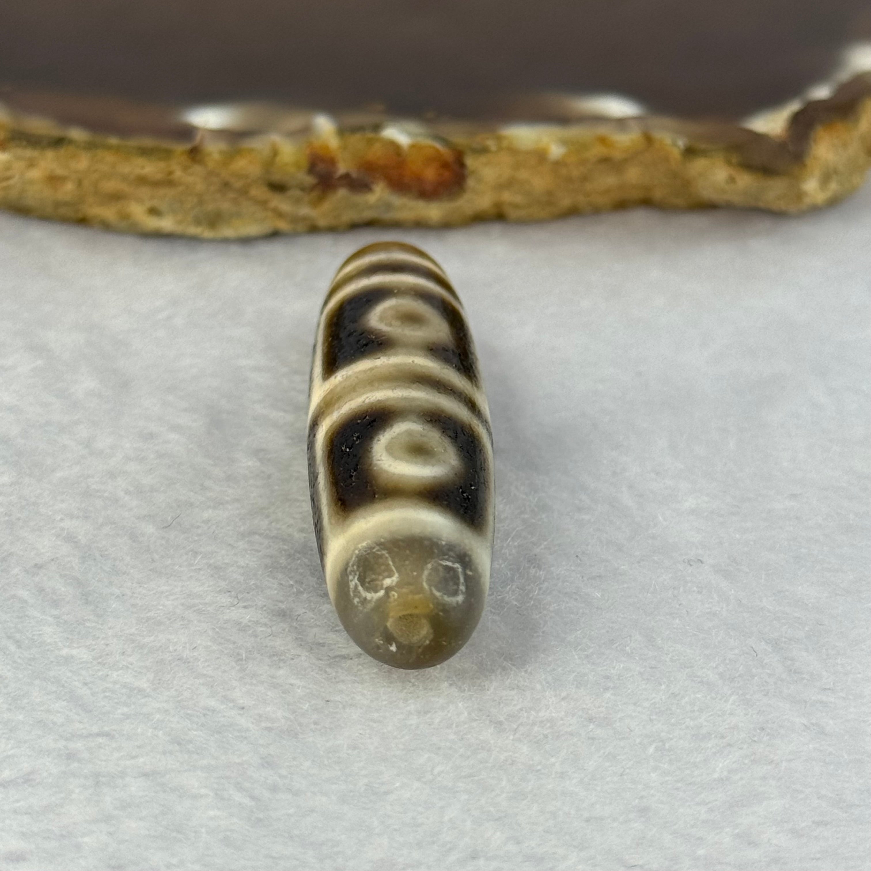 天然强力西藏老油性玛瑙四眼天珠天师（天珠）四眼天诛11.55 克46.1 x