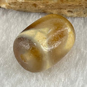 Natural Powerful Tibetan Old Oily Agate Tiger Tooth Daluo Dzi Bead Heavenly Master (Tian Zhu) 虎呀天诛 2.38g 13.6 by 10.3mm - Huangs Jadeite and Jewelry Pte Ltd