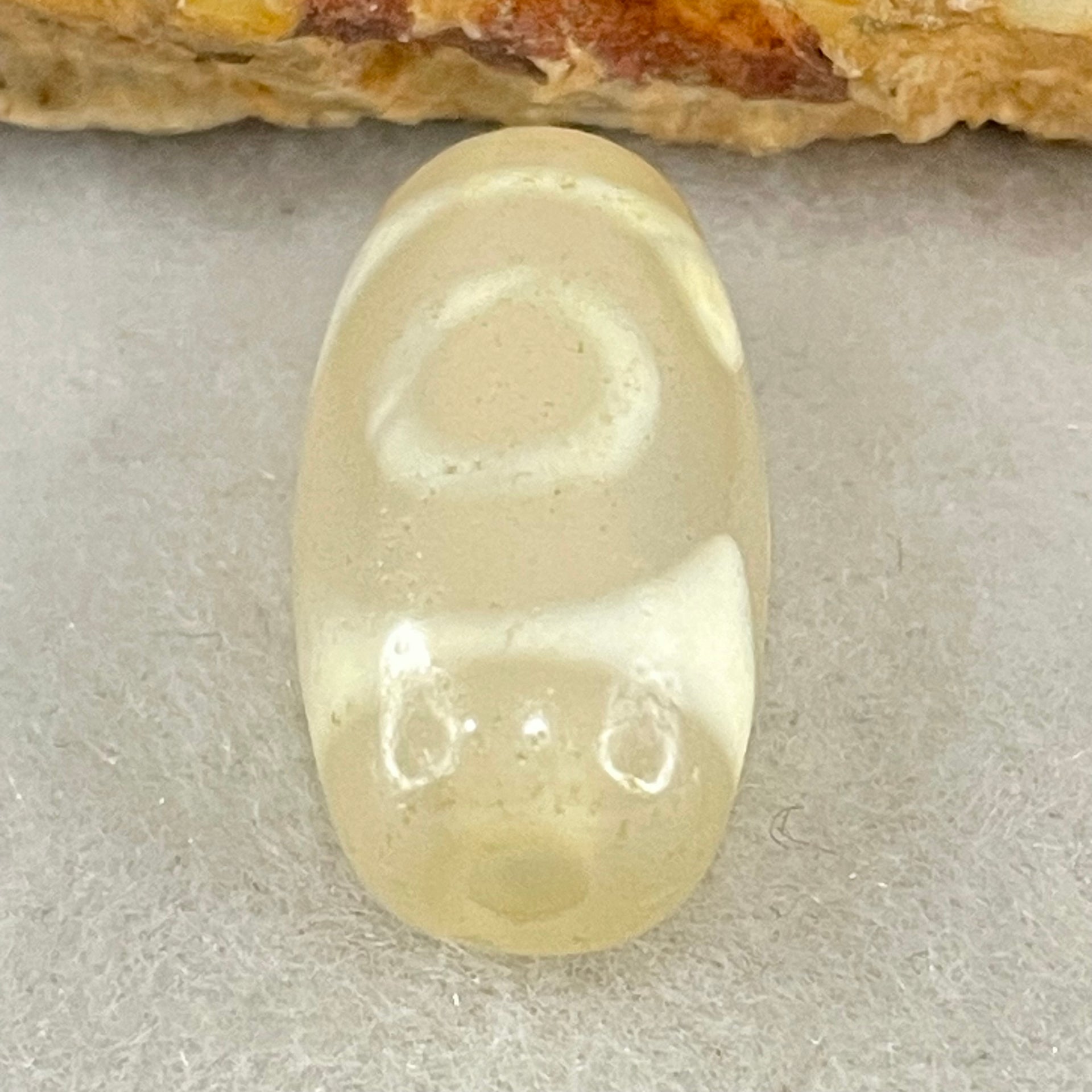 Natural Powerful Tibetan Old Oily Agate 3 Eyes Dzi Bead Heavenly Master (Tian Zhu) 三眼天诛 3.39g 20.1 by 10.5mm - Huangs Jadeite and Jewelry Pte Ltd