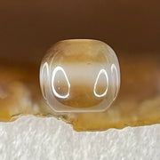 Natural Powerful Tibetan Old Oily Agate 1 Line Dzi Bead Heavenly Master (Tian Zhu) 1.87g 9.8 by 10.9mm - Huangs Jadeite and Jewelry Pte Ltd