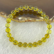 Natural Purple Honey Amber Beads Bracelet 天然紫蜜琥珀手链 5.01g 15cm 7.1mm  26 Beads - Huangs Jadeite and Jewelry Pte Ltd