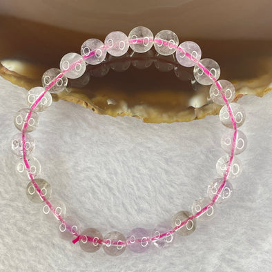 Natural super 7 Crystal Bracelet 15.80g 7.9mm 26beads - Huangs Jadeite and Jewelry Pte Ltd