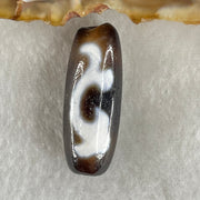 Natural Powerful Tibetan Old Oily Agate Green Tara Dzi Bead Heavenly Master (Tian Zhu) 绿度母天珠 4.78g 28.4 by 10.6mm - Huangs Jadeite and Jewelry Pte Ltd
