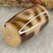 Natural Powerful Tibetan Old Oily Agate Patina Guiren Tairen Human Dzi Bead Totem Amulet Heavenly Master (Tian Zhu) 贵人天诛 5.11g 19.9 by 12.1mm - Huangs Jadeite and Jewelry Pte Ltd
